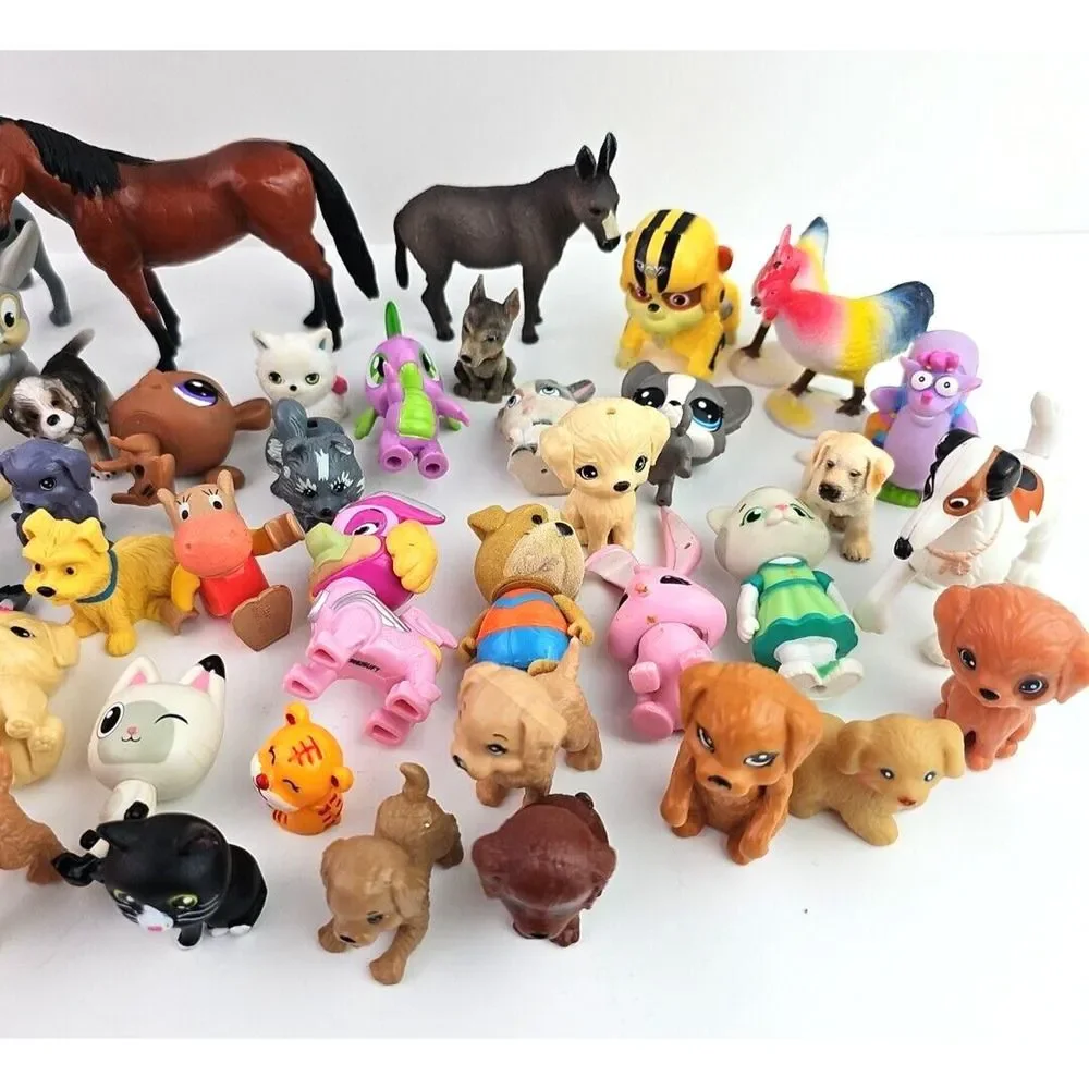 LOT of Small Animal Figures Action Animation Movies Play Assorted Themes Dog Cat